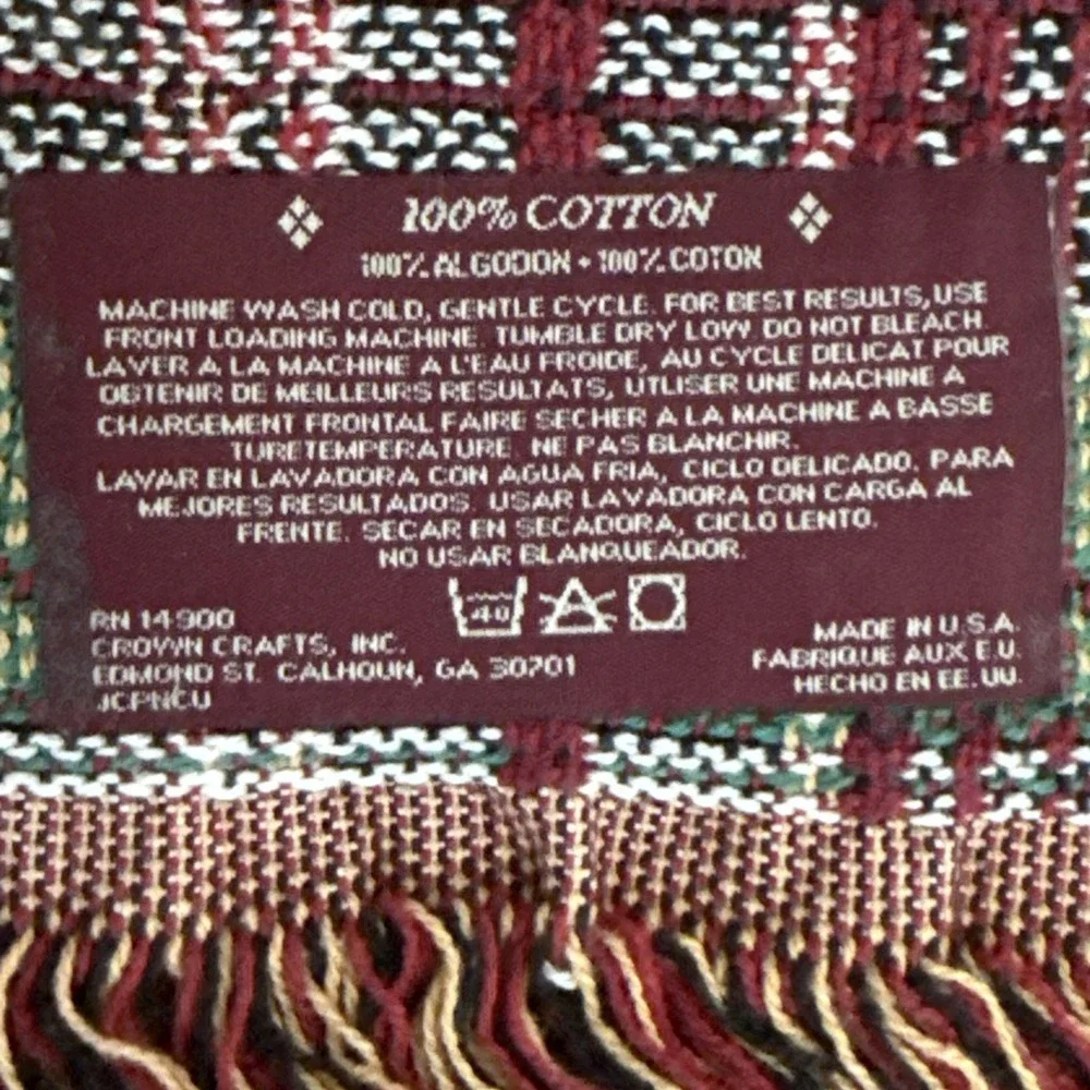 Vintage Bob Timberlake Tapestry Throw Blanket American Cabin Floral 66